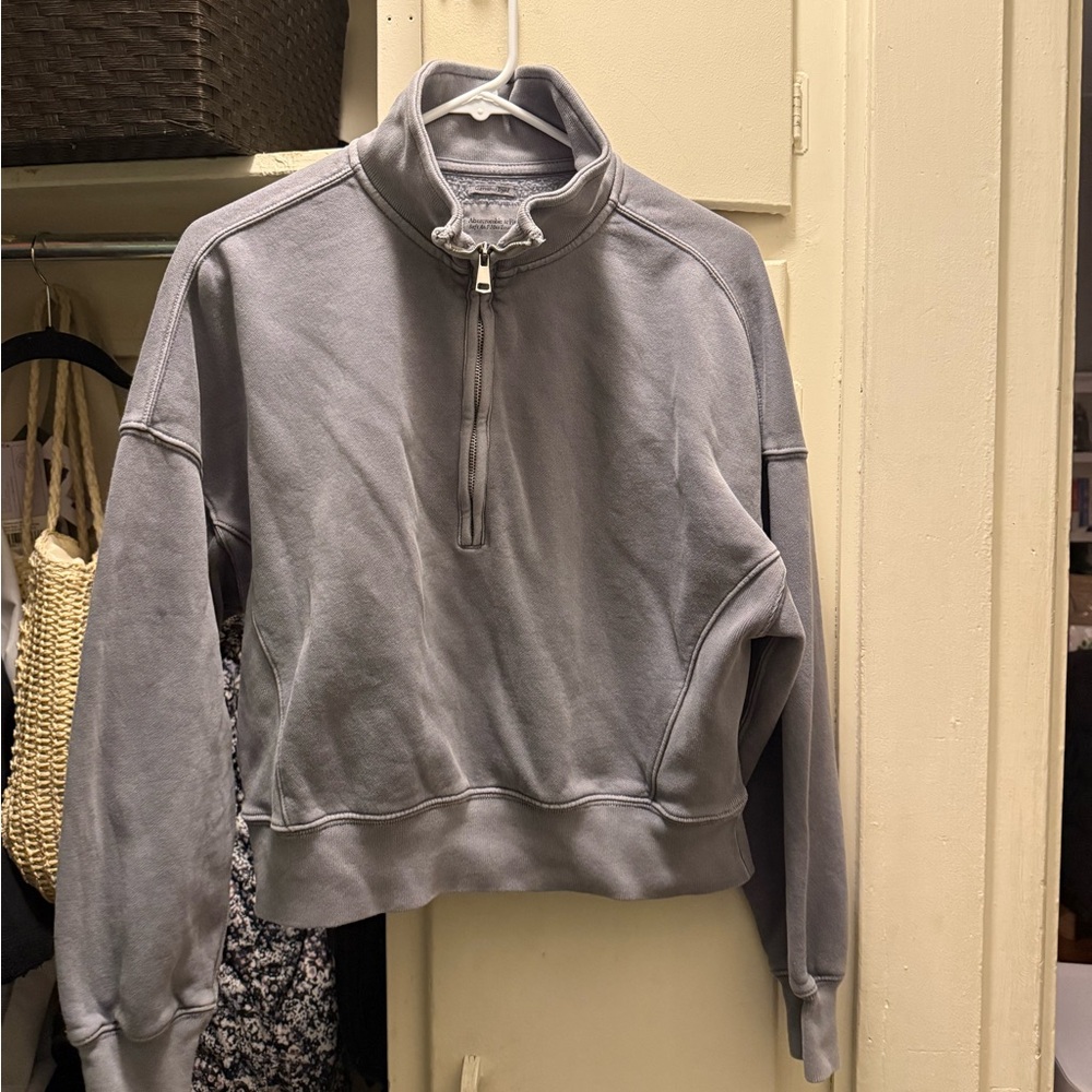 Abercrombie & Fitch Gray Women's Cowl Neck Sweater